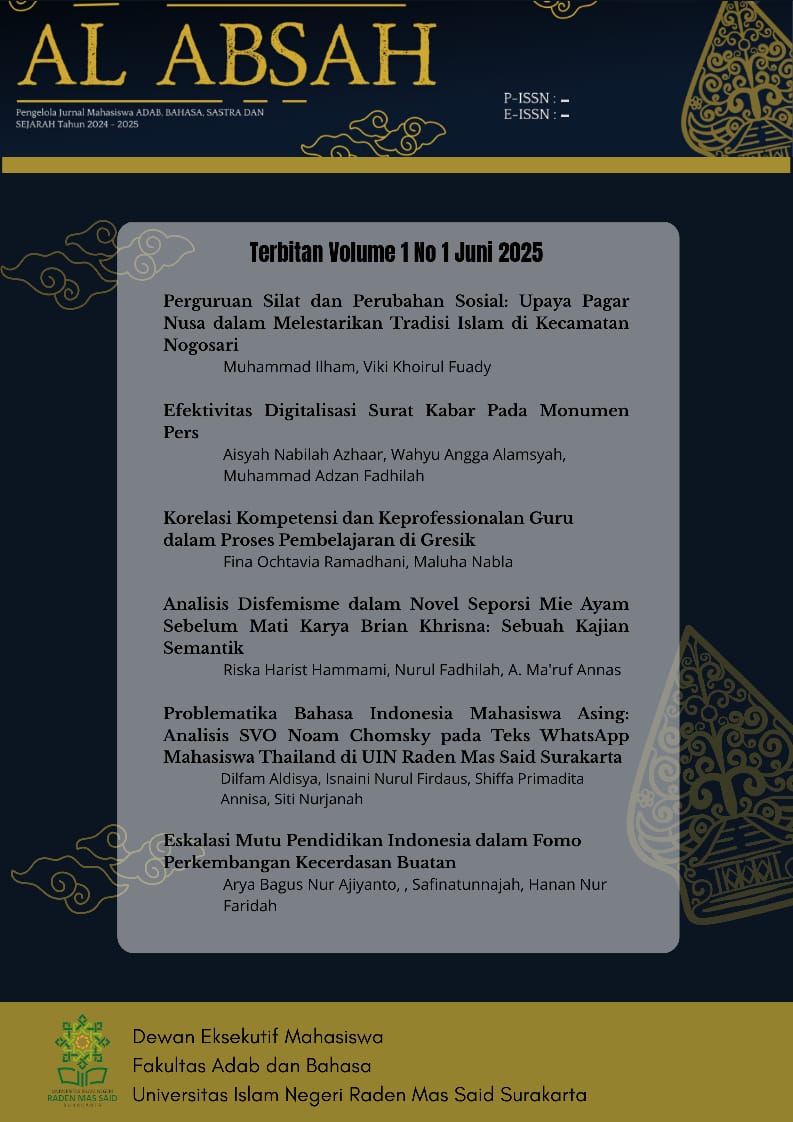 al-ABSAH Vol. 1 No. 1 Juni 2025